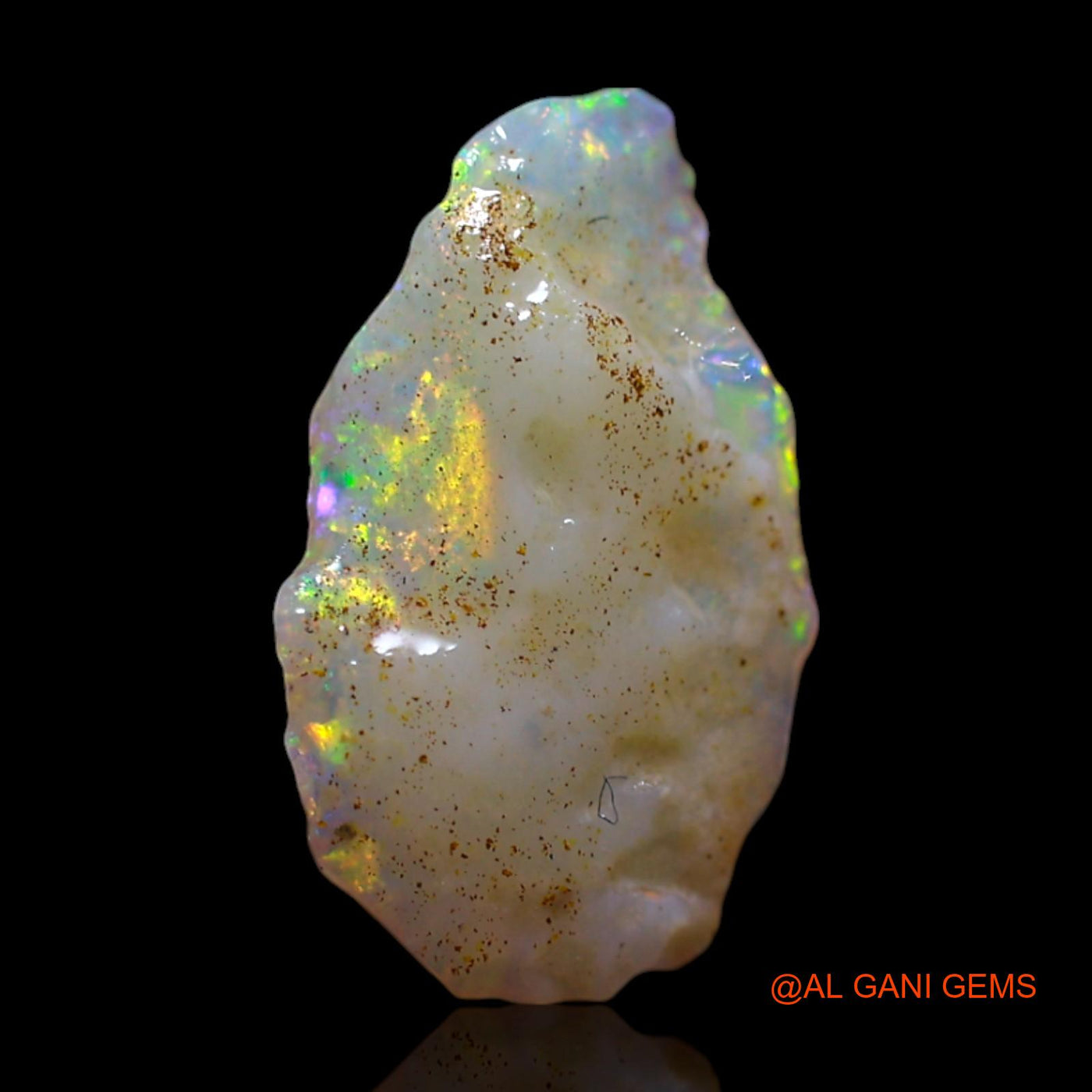 1.00 Cts Natural Australian Fire Opal Fancy Rough Loose Gemstone For Jewelry 12x7x4 mm RG-365