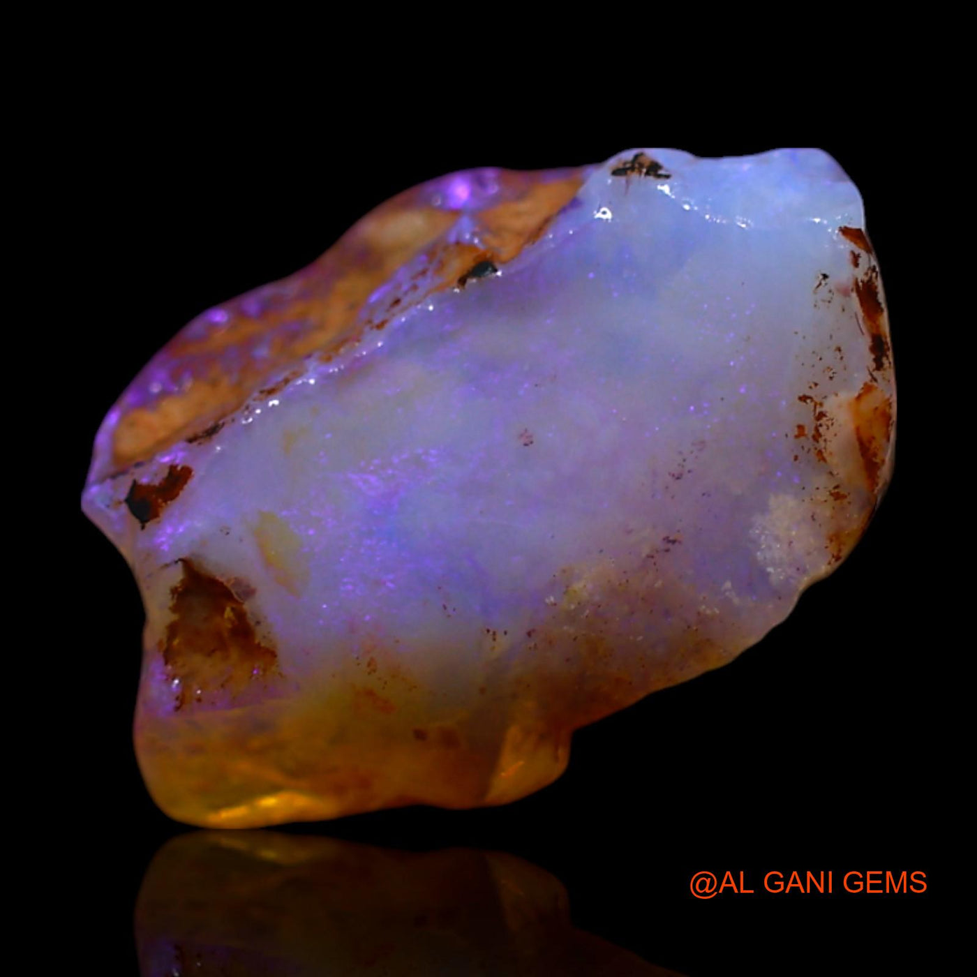 2.00 Cts Natural Australian Fire Opal Loose Gemstone Fancy Rough 12x8x5 mm RG-367