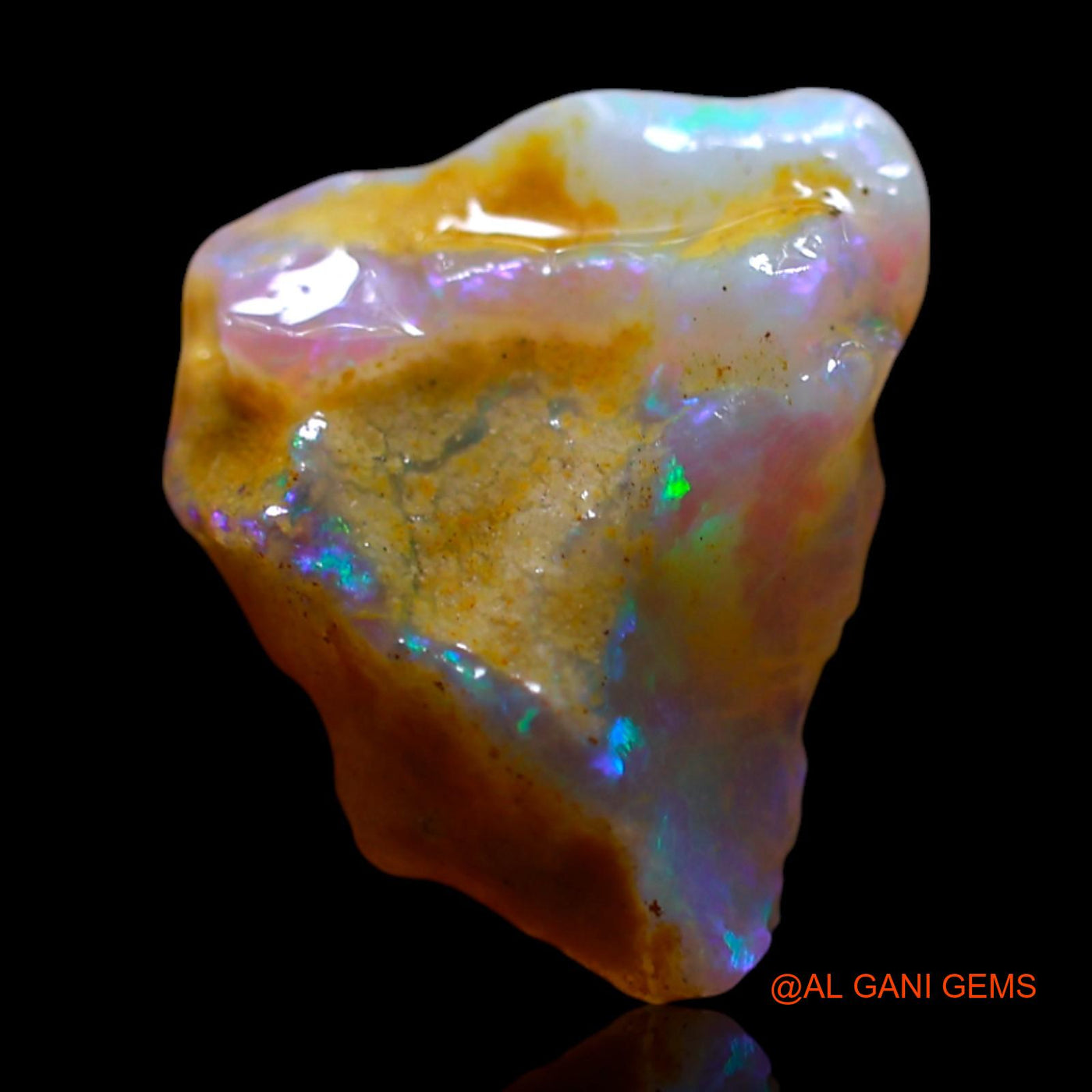 1.00 Cts Unheated Australian Fire Opal Loose Gemstone Fancy Rough Natural 11x8x3 mm RG-371