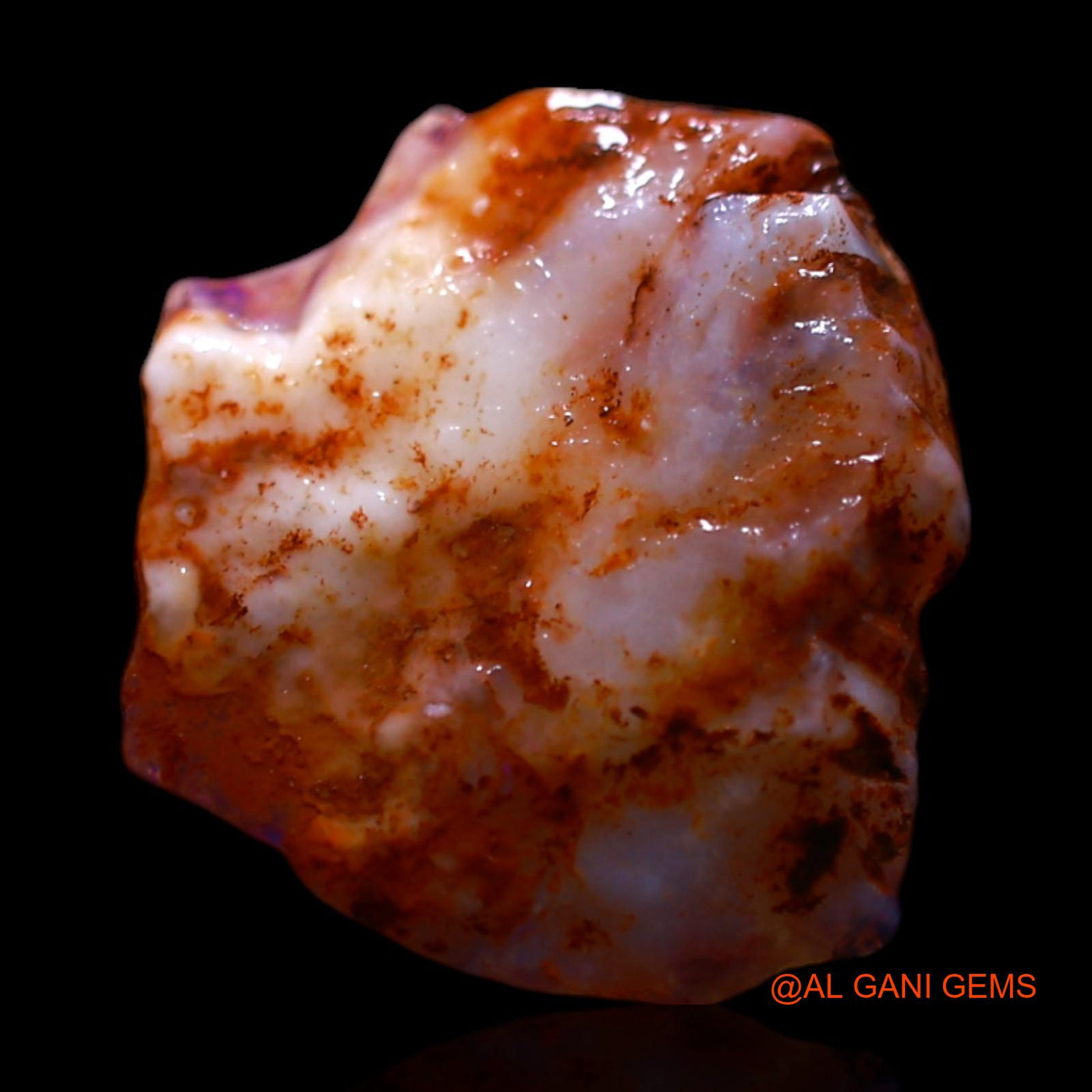 1.00 Cts Natural Australian Fire Opal Loose Gemstone Fancy Rough 11x10x2 mm RG-372