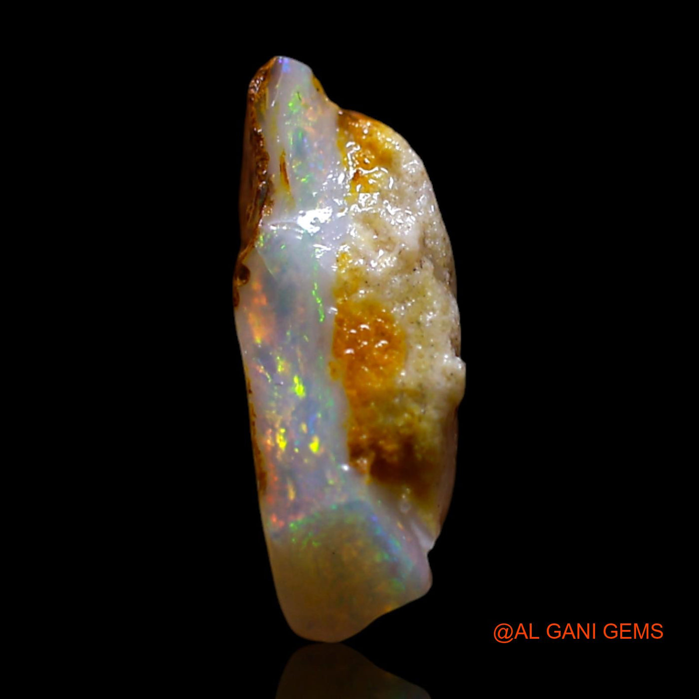 2.00 Cts Natural Australian Fire Opal Loose Gemstone Fancy Rough 12x7x4 mm RG-375