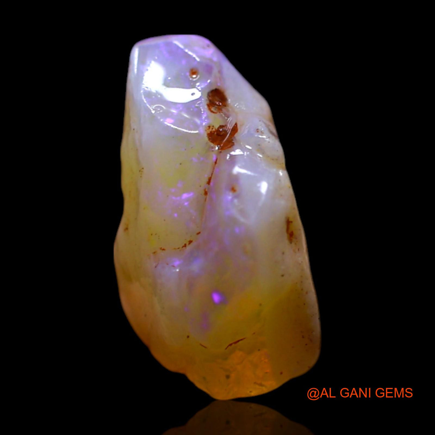 2.00 Cts Natural Australian Fire Opal Loose Gemstone Fancy Rough 12x7x6 mm RG-377
