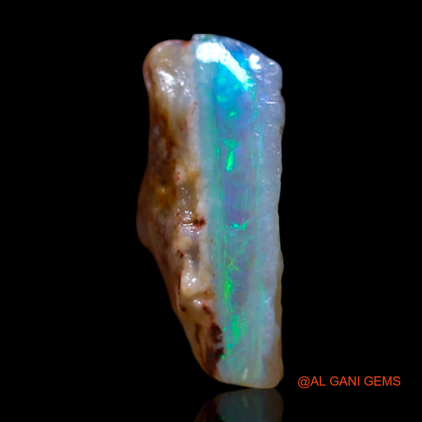1.00 Cts Natural Australian Fire Opal Loose Gemstone Fancy Rough 11x7x4 mm RG-381