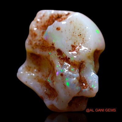 Natural Fire Opal Gemstone 2.00 Cts Loose Fancy Rough From Australia 12x9x5 mm RG-382