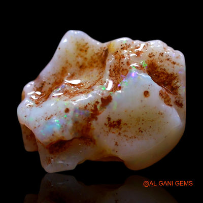 Natural Fire Opal Gemstone 2.00 Cts Loose Fancy Rough From Australia 12x9x5 mm RG-382
