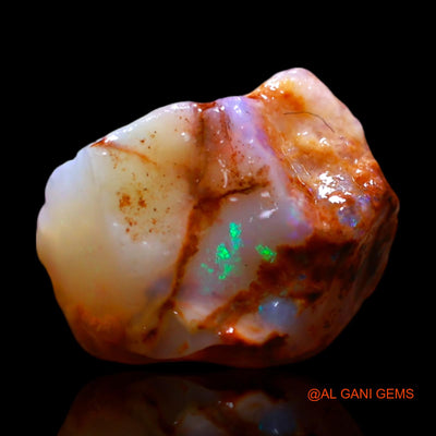 Natural Untreated Fire Opal Loose Gemstone Fancy Rough From Australia 2.00 Cts 10x8x6 mm RG-383