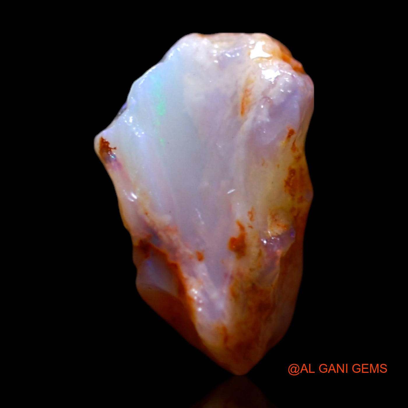 Natural Untreated Fire Opal Loose Gemstone Fancy Rough From Australia 2.00 Cts 10x8x6 mm RG-383