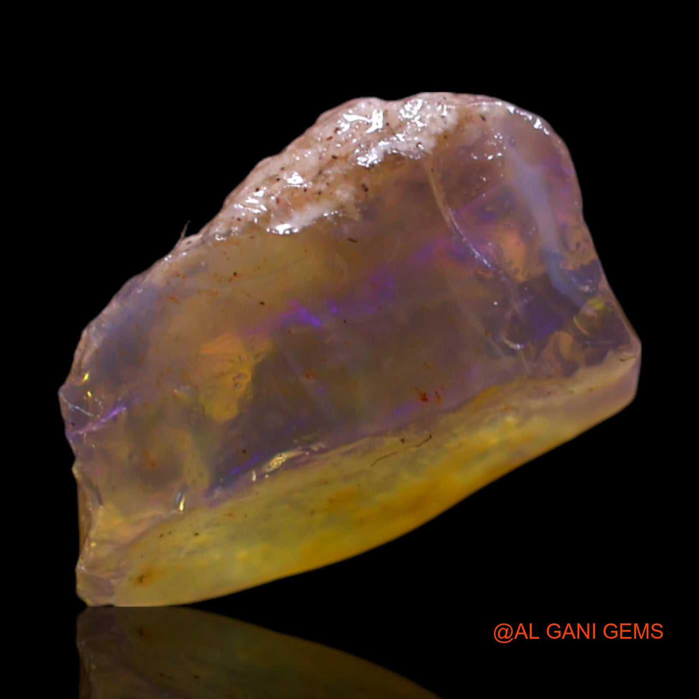 2.00 Cts Unheated Australian Fire Opal Loose Gemstone Fancy Rough Natural 10x8x5 mm RG-390