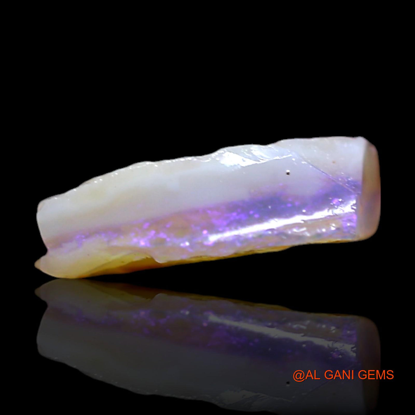 Natural Fire Opal Gemstone 1.00 Cts Loose Fancy Rough From Australia 10x8x3 mm RG-392