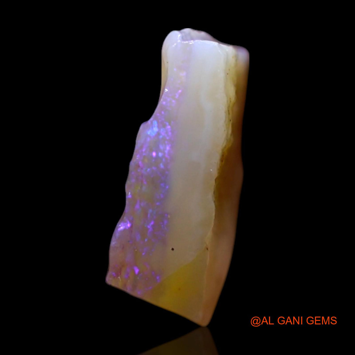 Natural Fire Opal Gemstone 1.00 Cts Loose Fancy Rough From Australia 10x8x3 mm RG-392