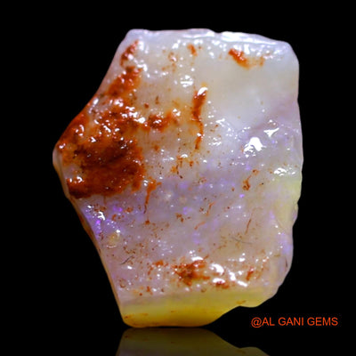 Natural Fire Opal Gemstone 1.00 Cts Loose Fancy Rough From Australia 10x8x3 mm RG-392