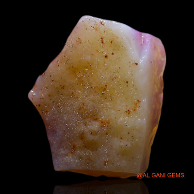 Natural Fire Opal Gemstone 1.00 Cts Loose Fancy Rough From Australia 10x8x3 mm RG-392