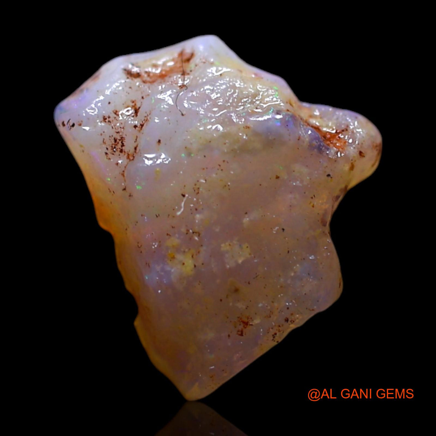 1.00 Cts Natural Australian Fire Opal Fancy Rough Loose Gemstone For Jewelry 10x9x3 mm RG-393