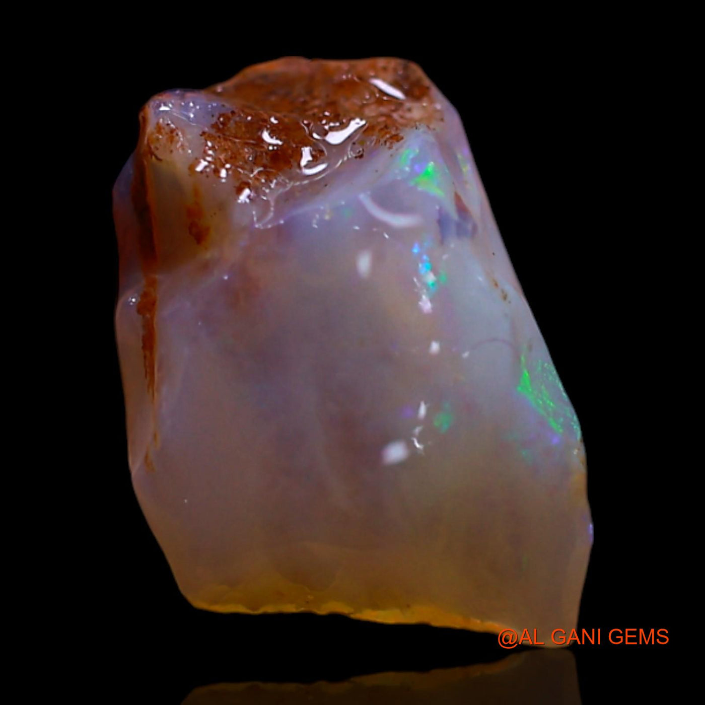 Natural Untreated Fire Opal Loose Gemstone Fancy Rough From Australia 1.00 Cts 11x7x4 mm RG-395