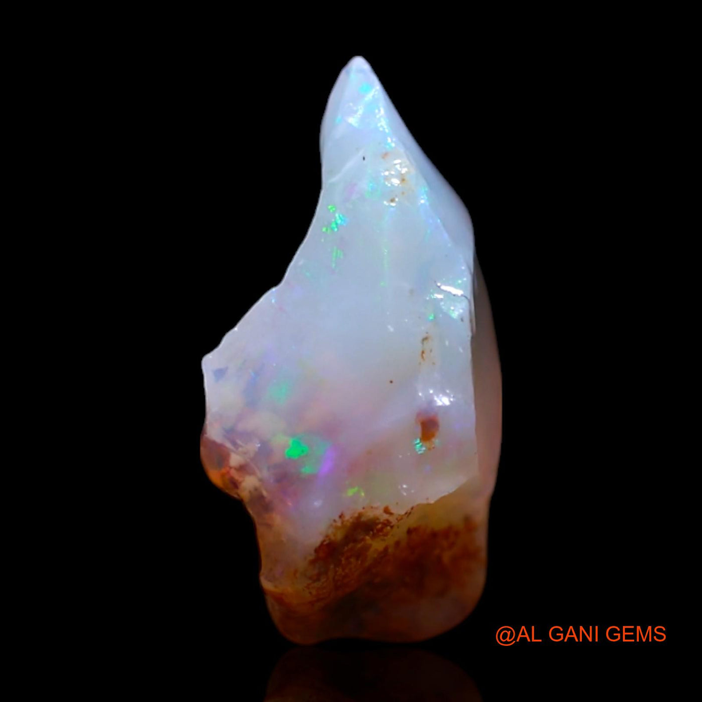Natural Untreated Fire Opal Loose Gemstone Fancy Rough From Australia 1.00 Cts 11x7x4 mm RG-395