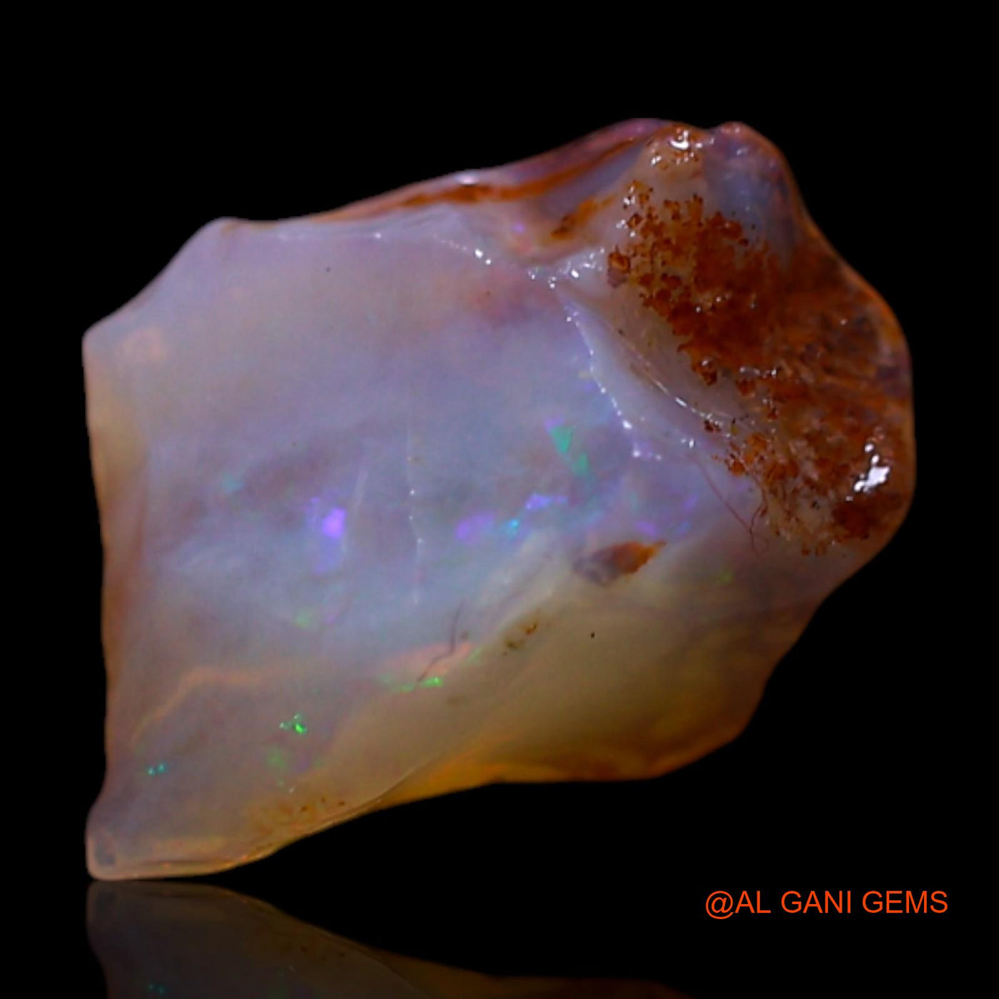 Natural Untreated Fire Opal Loose Gemstone Fancy Rough From Australia 1.00 Cts 11x7x4 mm RG-395
