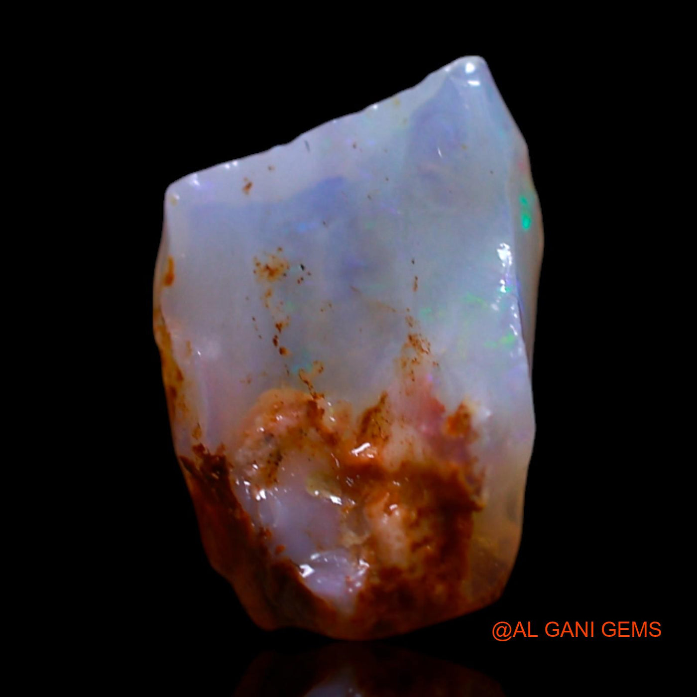 Natural Untreated Fire Opal Loose Gemstone Fancy Rough From Australia 1.00 Cts 11x7x4 mm RG-395