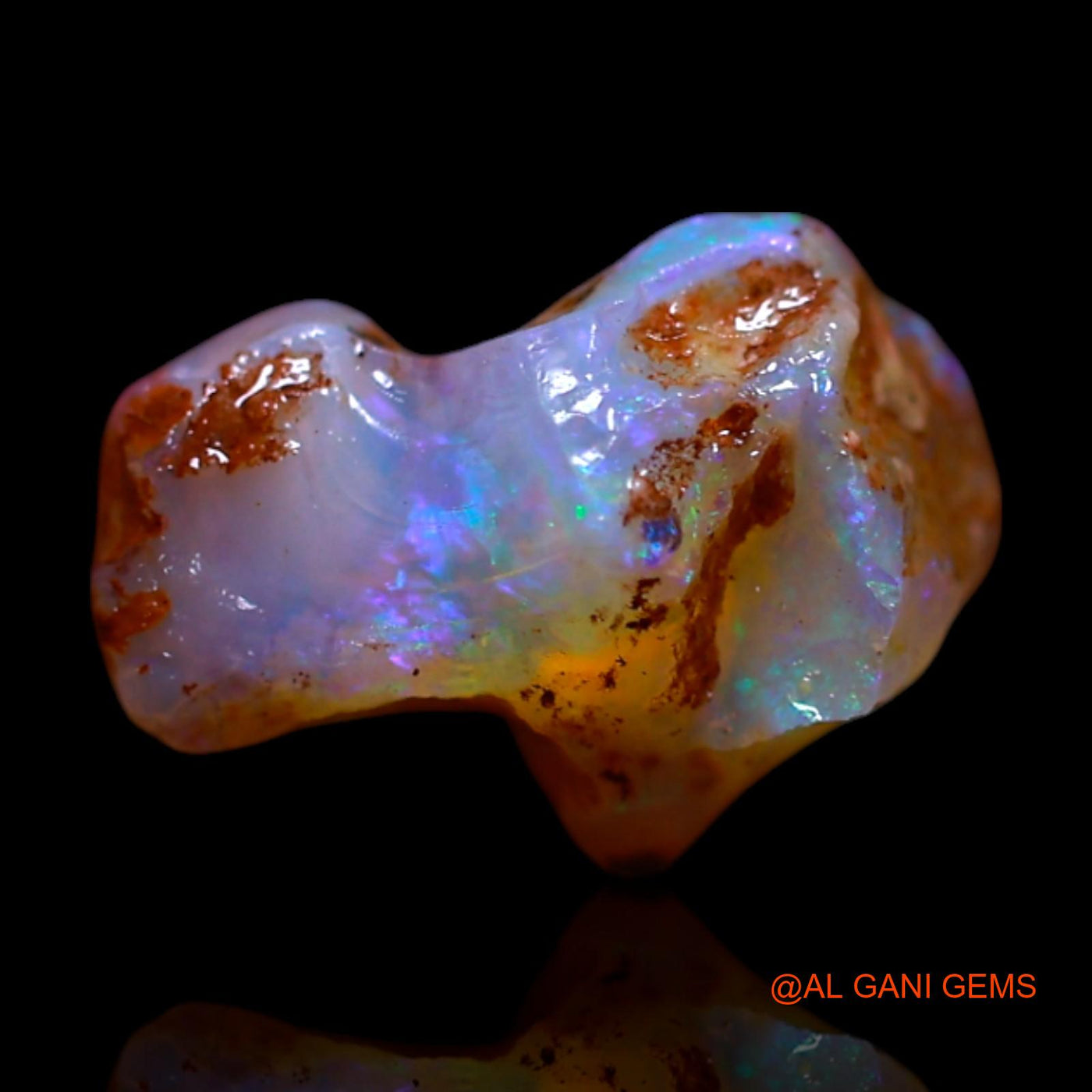 2.00 Cts Natural Australian Fire Opal Loose Gemstone Fancy Rough 10x8x5 mm RG-399