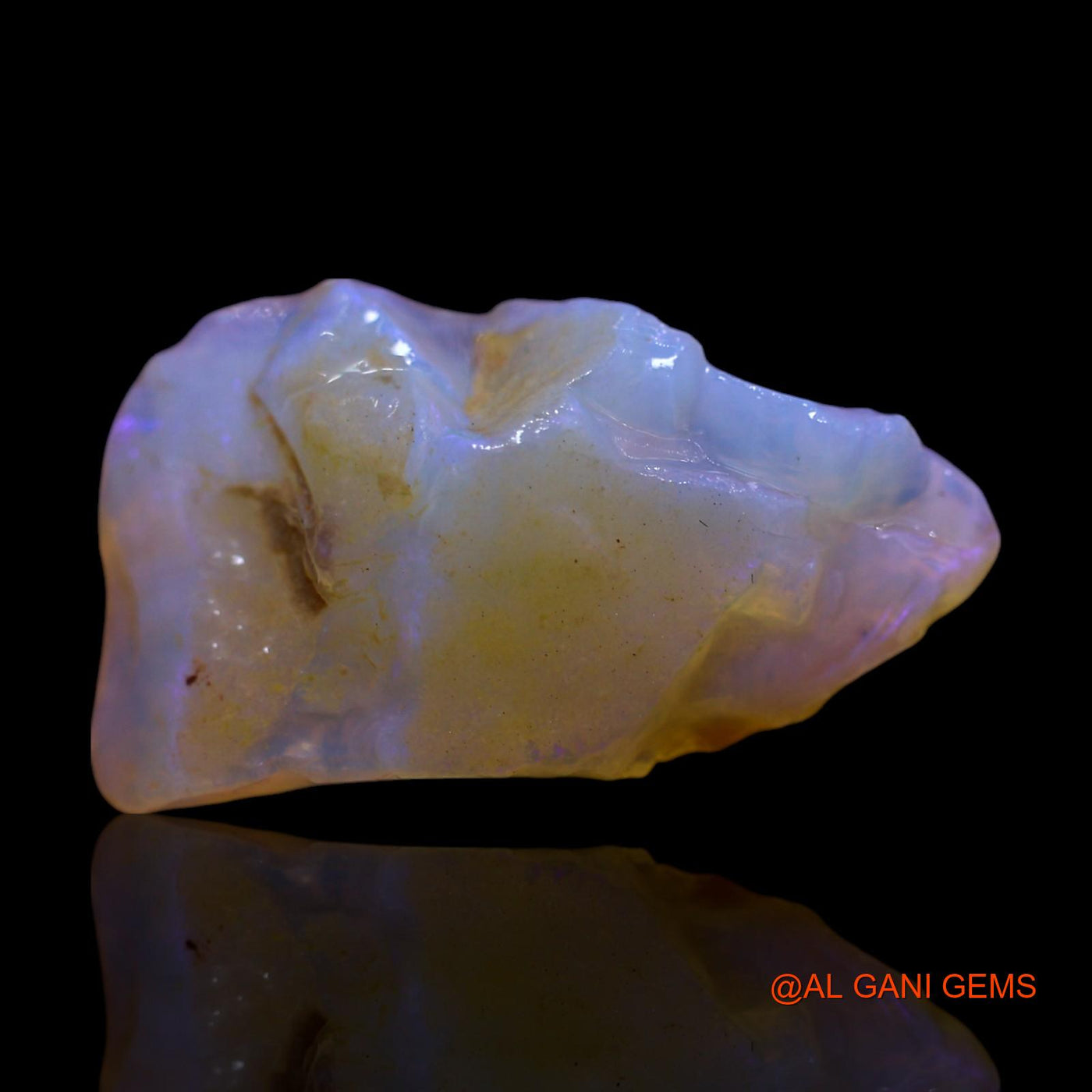 Natural Fire Opal Gemstone 9.00 Cts Loose Fancy Rough From Australia 21x12x7 mm RG-404