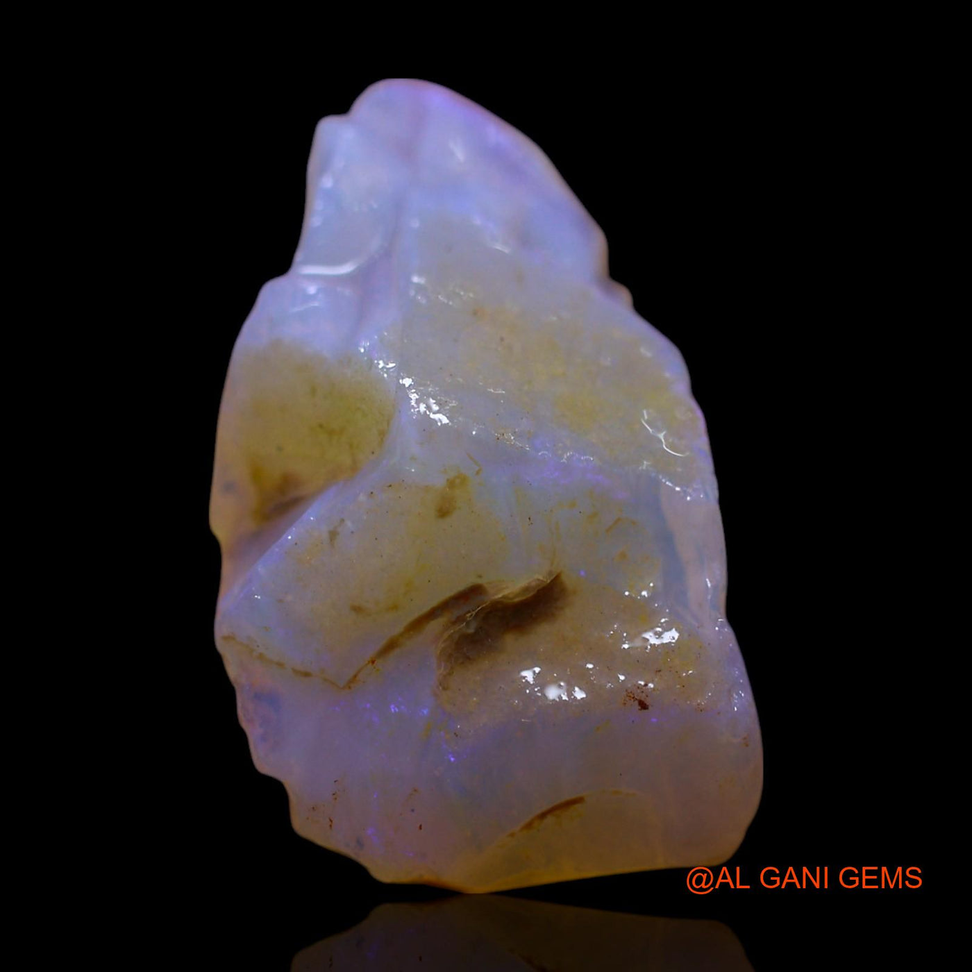 Natural Fire Opal Gemstone 9.00 Cts Loose Fancy Rough From Australia 21x12x7 mm RG-404