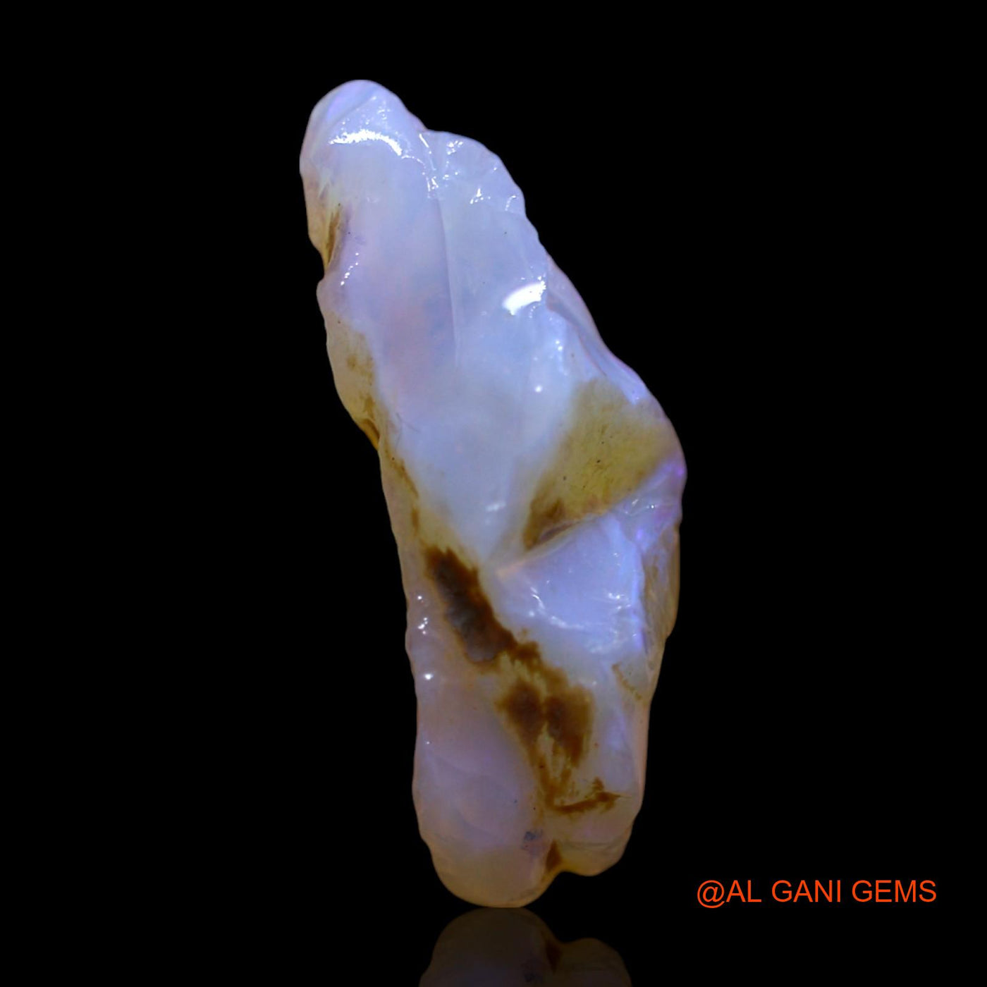 Natural Fire Opal Gemstone 9.00 Cts Loose Fancy Rough From Australia 21x12x7 mm RG-404