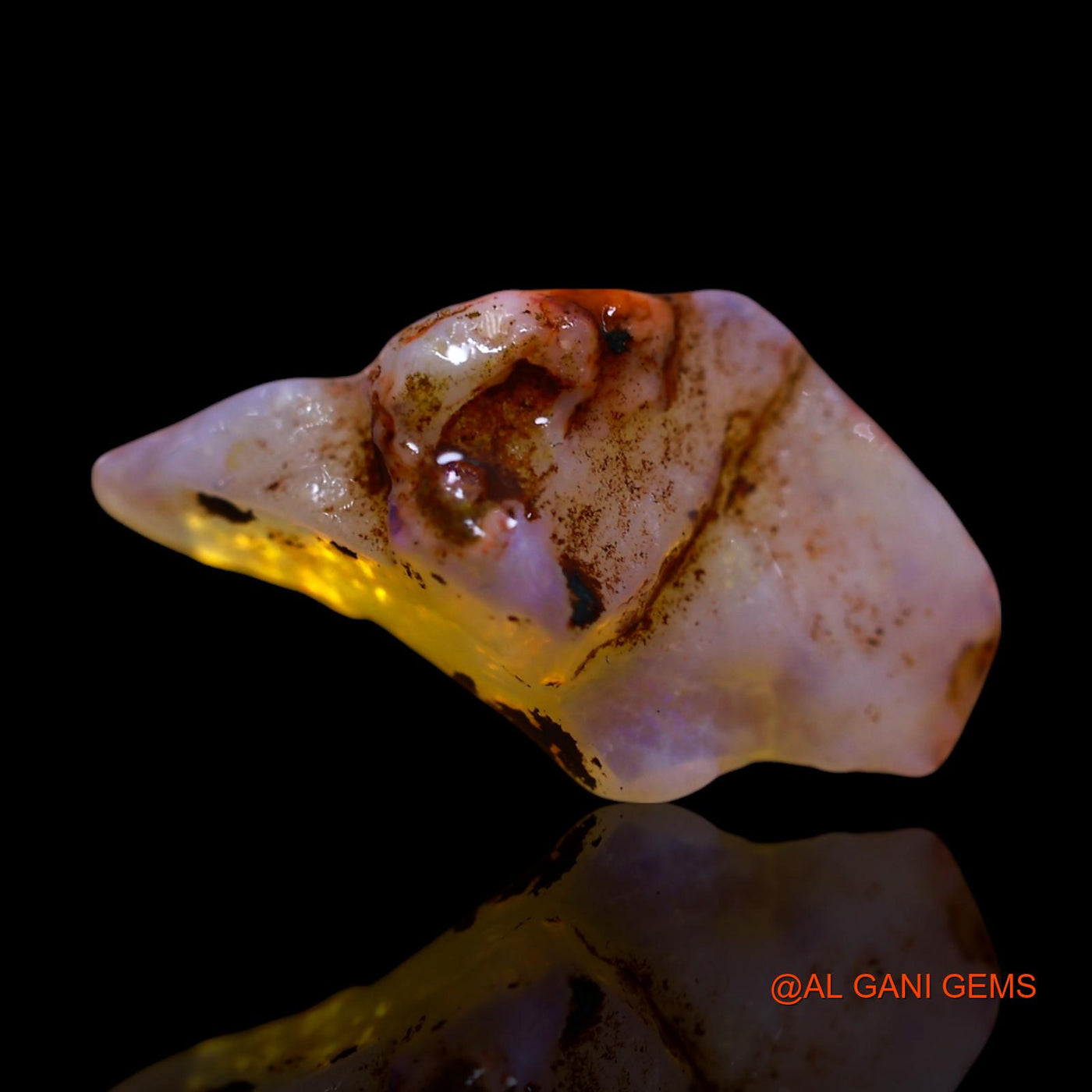 5.00 Cts Unheated Australian Fire Opal Loose Gemstone Fancy Rough Natural 21x11x7 mm RG-406