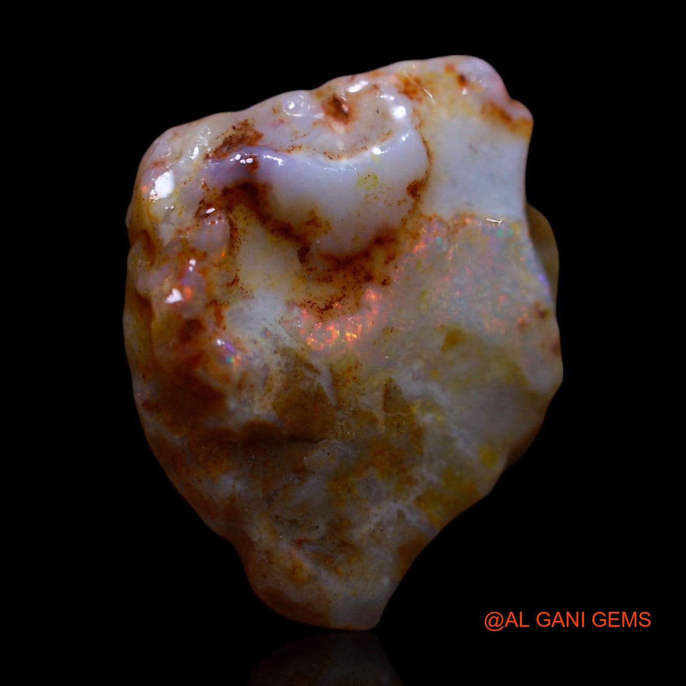 5.00 Cts Natural Australian Fire Opal Loose Gemstone Fancy Rough 18x14x5 mm RG-408
