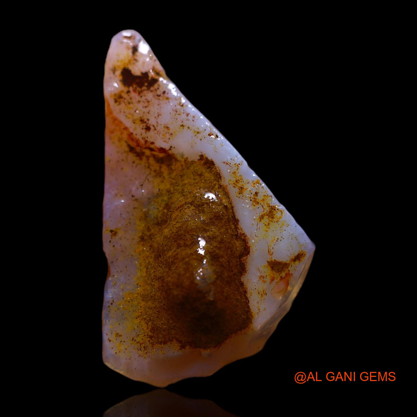 2.00 Cts Natural Australian Fire Opal Loose Gemstone Fancy Rough 18x12x3 mm RG-416