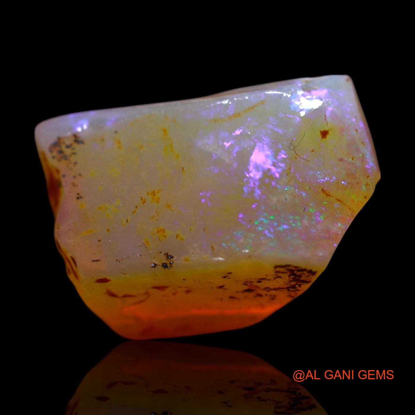 6.00 Cts Unheated Australian Fire Opal Loose Gemstone Fancy Rough Natural 13x9x6 mm RG-423