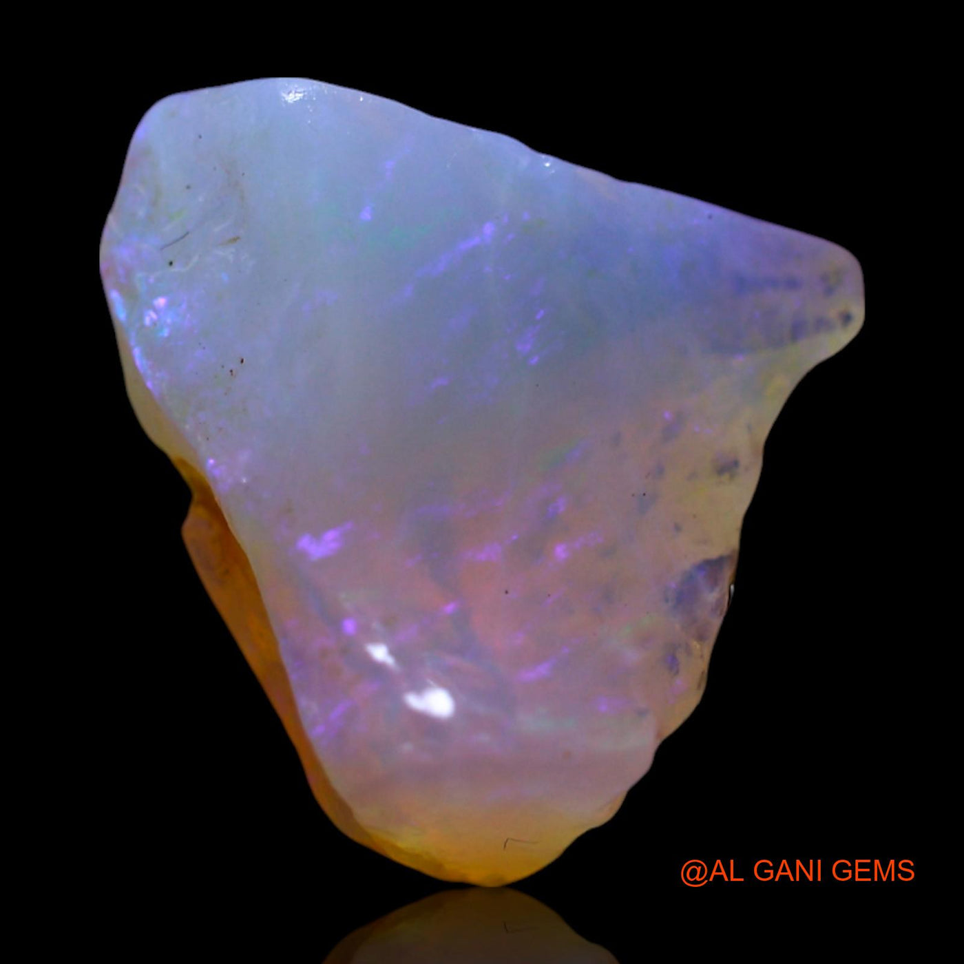 Natural Untreated Fire Opal Loose Gemstone Fancy Rough From Australia 4.00 Cts 13x12x8 mm RG-425