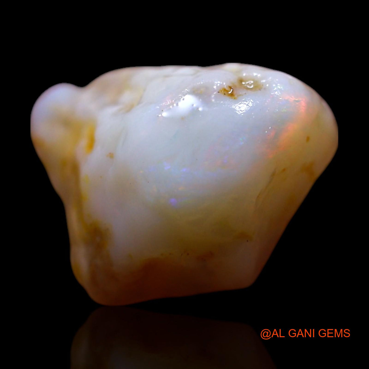 Natural Untreated Fire Opal Loose Gemstone Fancy Rough From Australia 4.00 Cts 13x11x6 mm RG-430