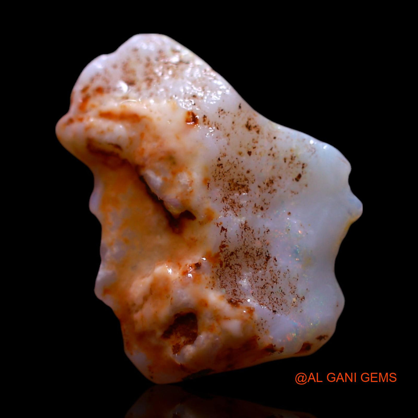 2.00 Cts Natural Australian Fire Opal Loose Gemstone Fancy Rough 13x11x3 mm RG-444