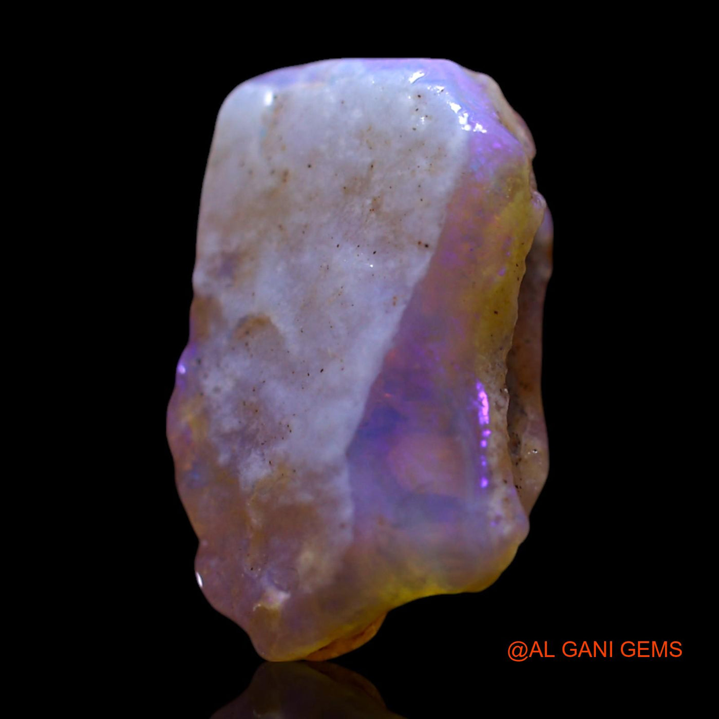 Natural Untreated Fire Opal Loose Gemstone Fancy Rough From Australia 4.00 Cts 15x9x5 mm RG-446