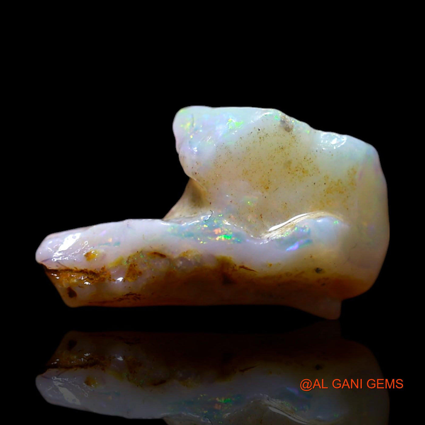 4.00 Cts Natural Australian Fire Opal Loose Gemstone Fancy Rough 15x9x8 mm RG-447
