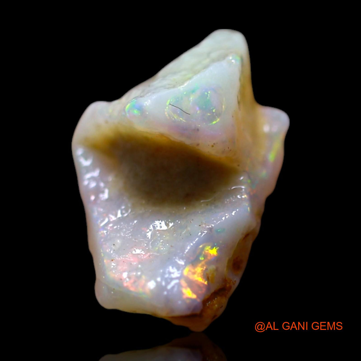 4.00 Cts Natural Australian Fire Opal Loose Gemstone Fancy Rough 15x9x8 mm RG-447