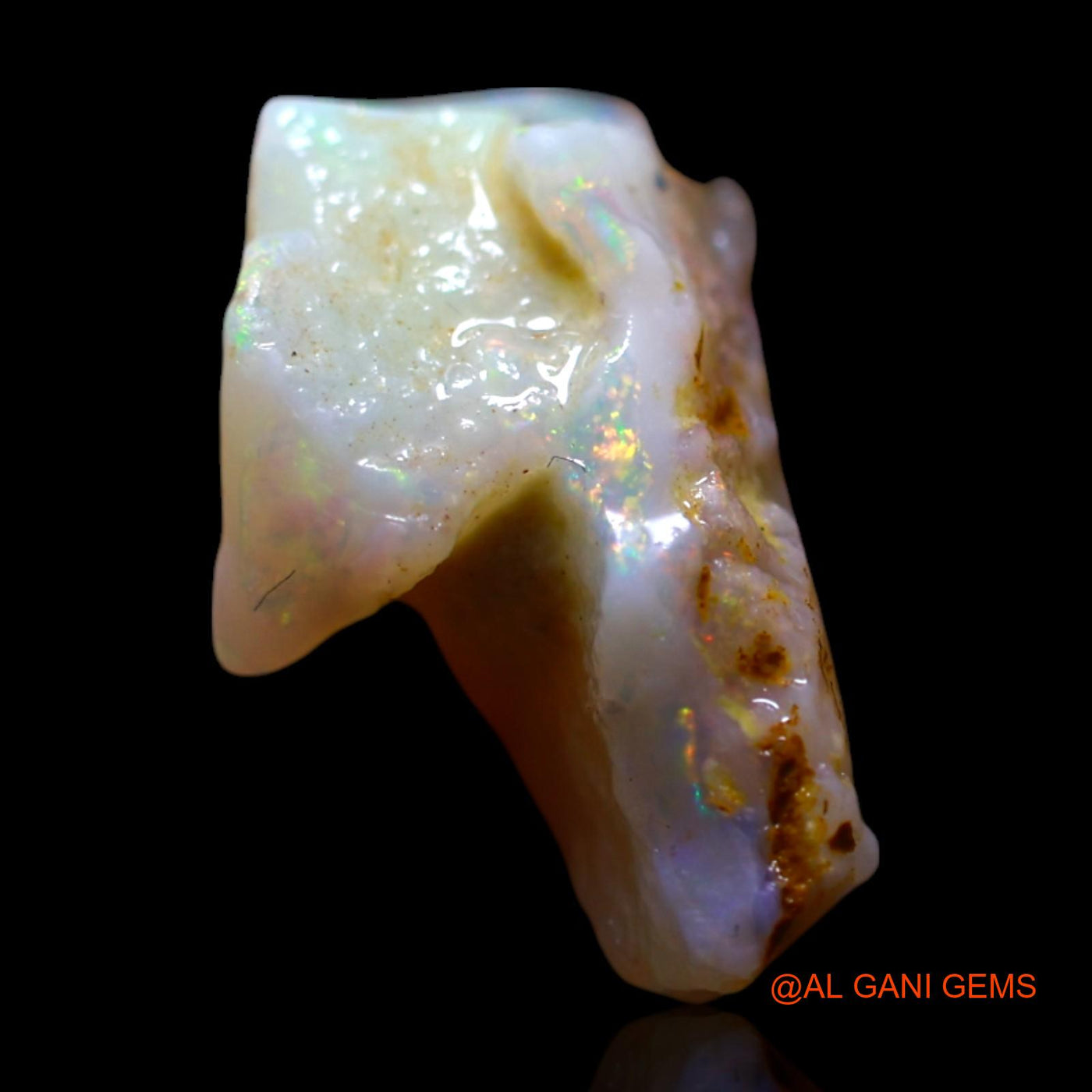 4.00 Cts Natural Australian Fire Opal Loose Gemstone Fancy Rough 15x9x8 mm RG-447