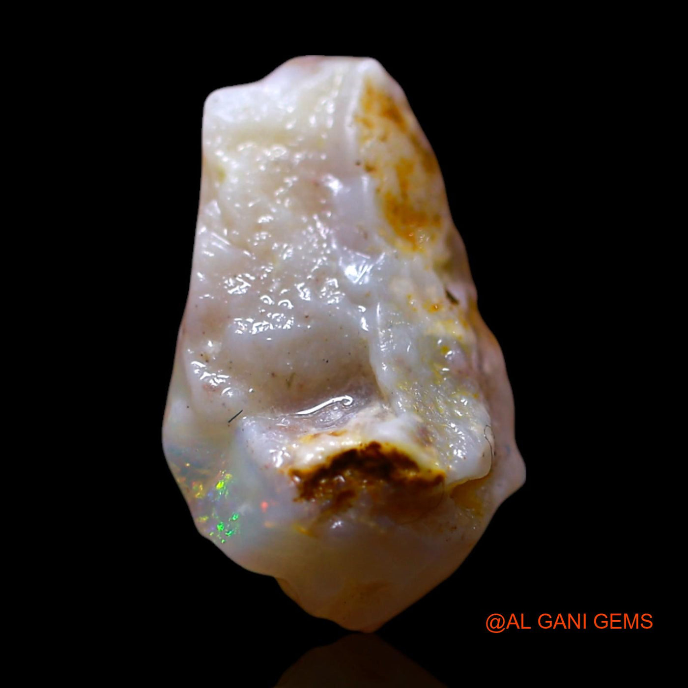 4.00 Cts Natural Australian Fire Opal Loose Gemstone Fancy Rough 15x9x8 mm RG-447