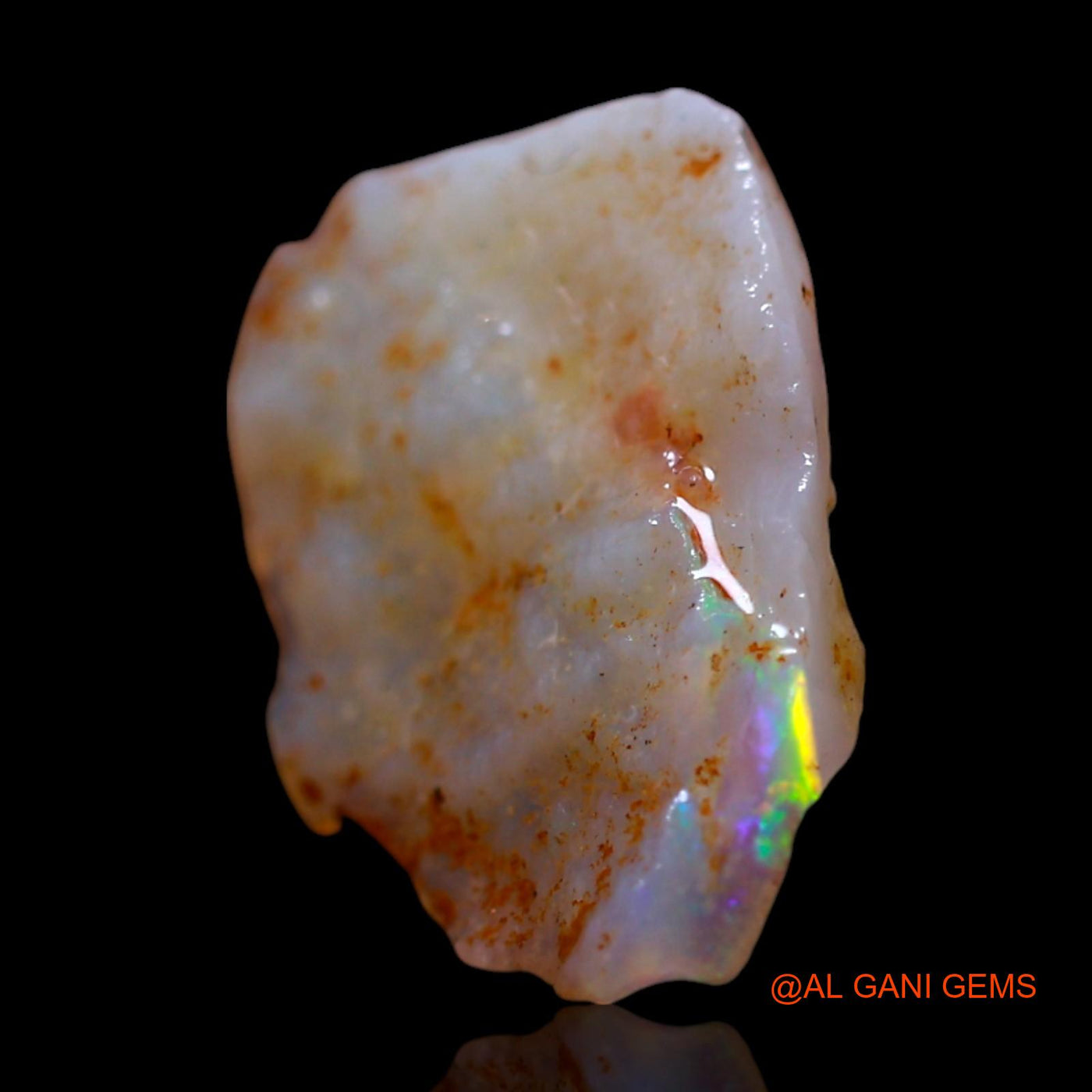 1.00 Cts Unheated Australian Fire Opal Loose Gemstone Fancy Rough Natural 14x10x3 mm RG-454
