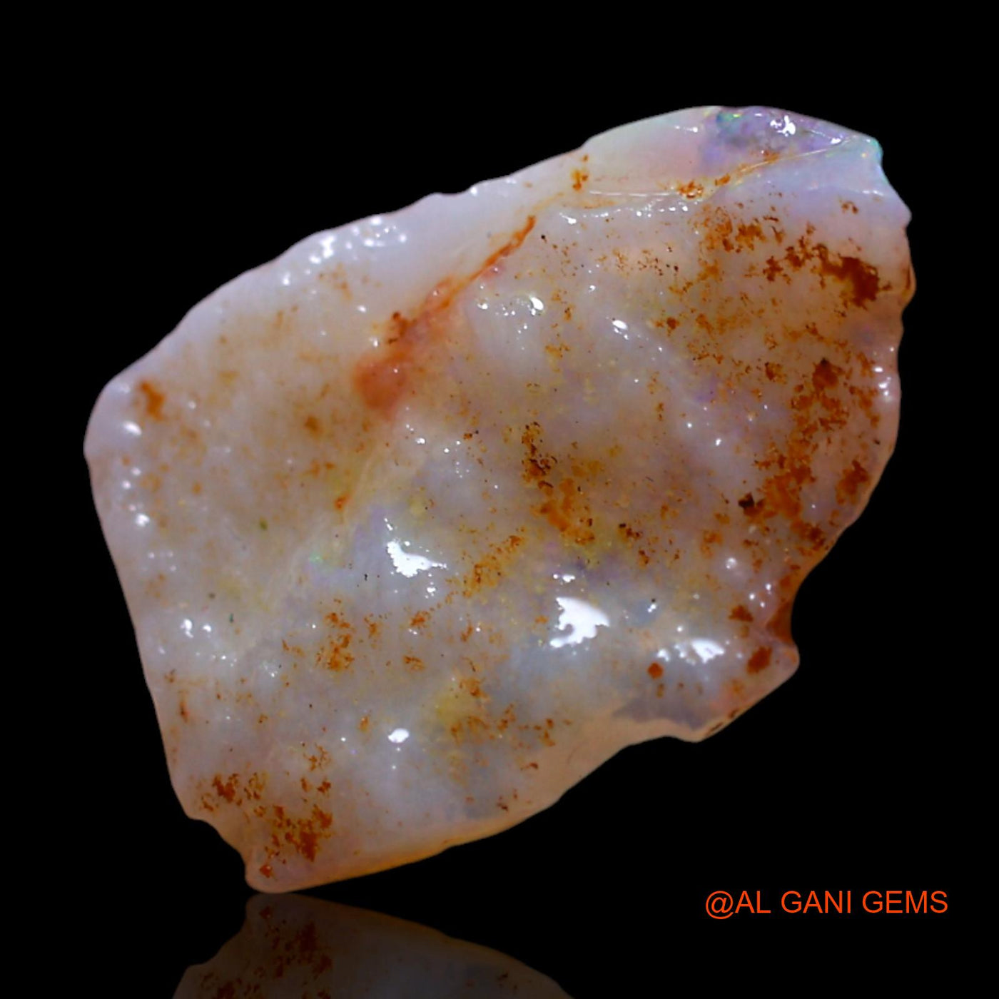 1.00 Cts Unheated Australian Fire Opal Loose Gemstone Fancy Rough Natural 14x10x3 mm RG-454