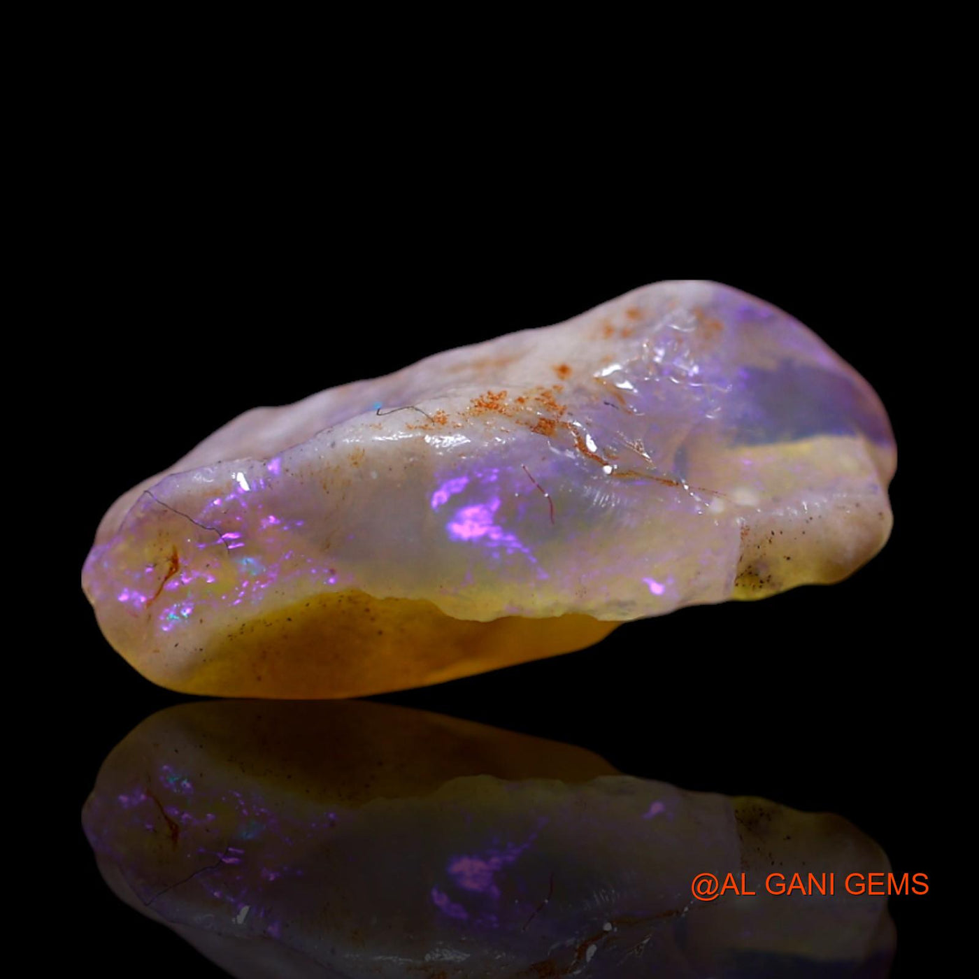 3.00 Cts Natural Australian Fire Opal Loose Gemstone Fancy Rough 15x8x6 mm RG-465
