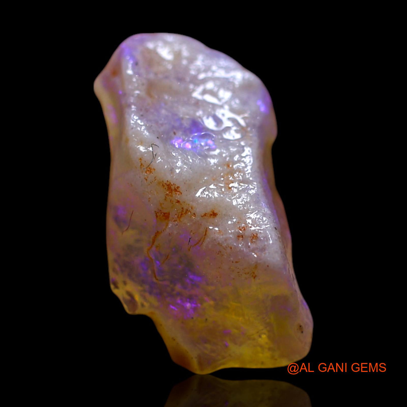 3.00 Cts Natural Australian Fire Opal Loose Gemstone Fancy Rough 15x8x6 mm RG-465