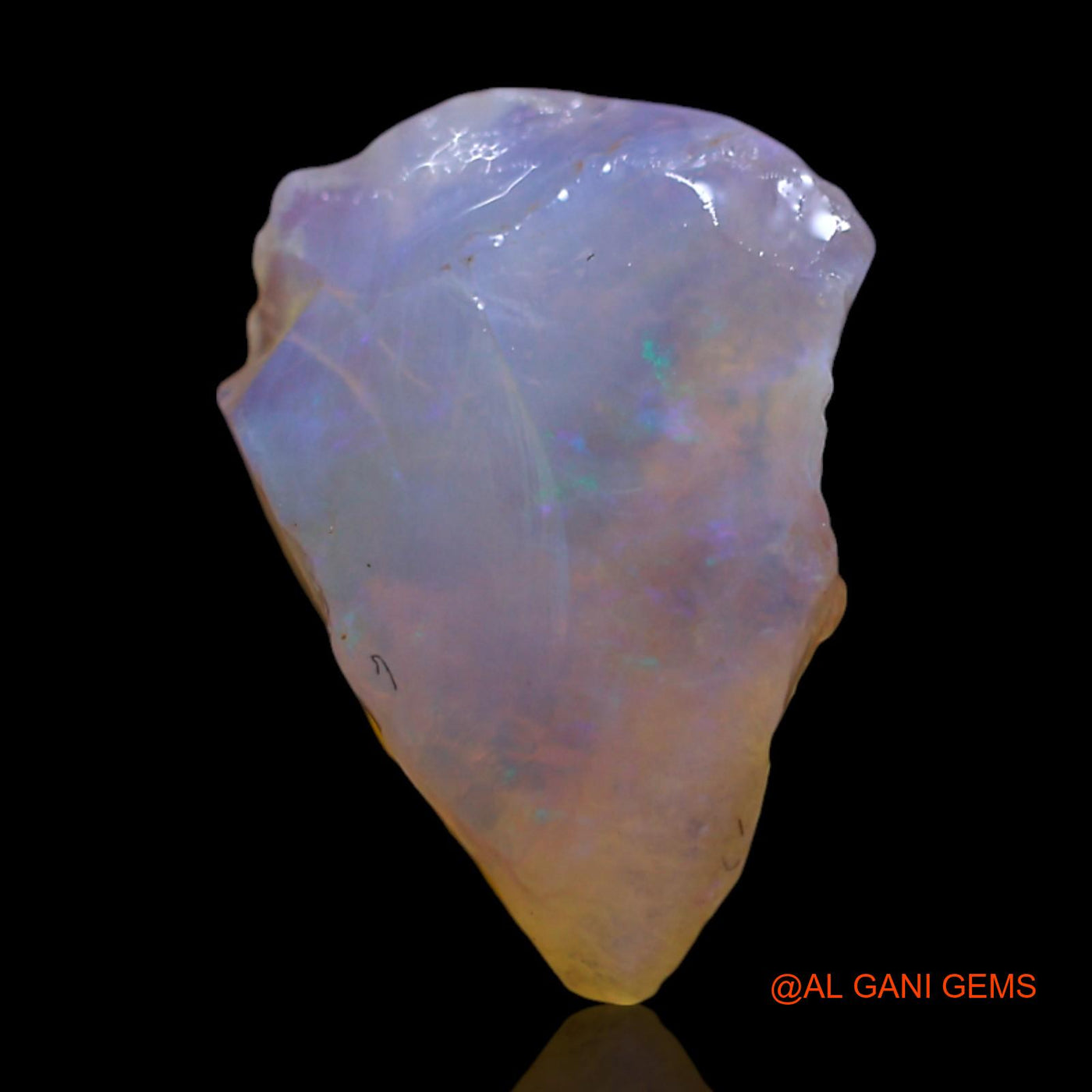 Natural Fire Opal Gemstone 3.00 Cts Loose Fancy Rough From Australia 14x10x5 mm RG-467