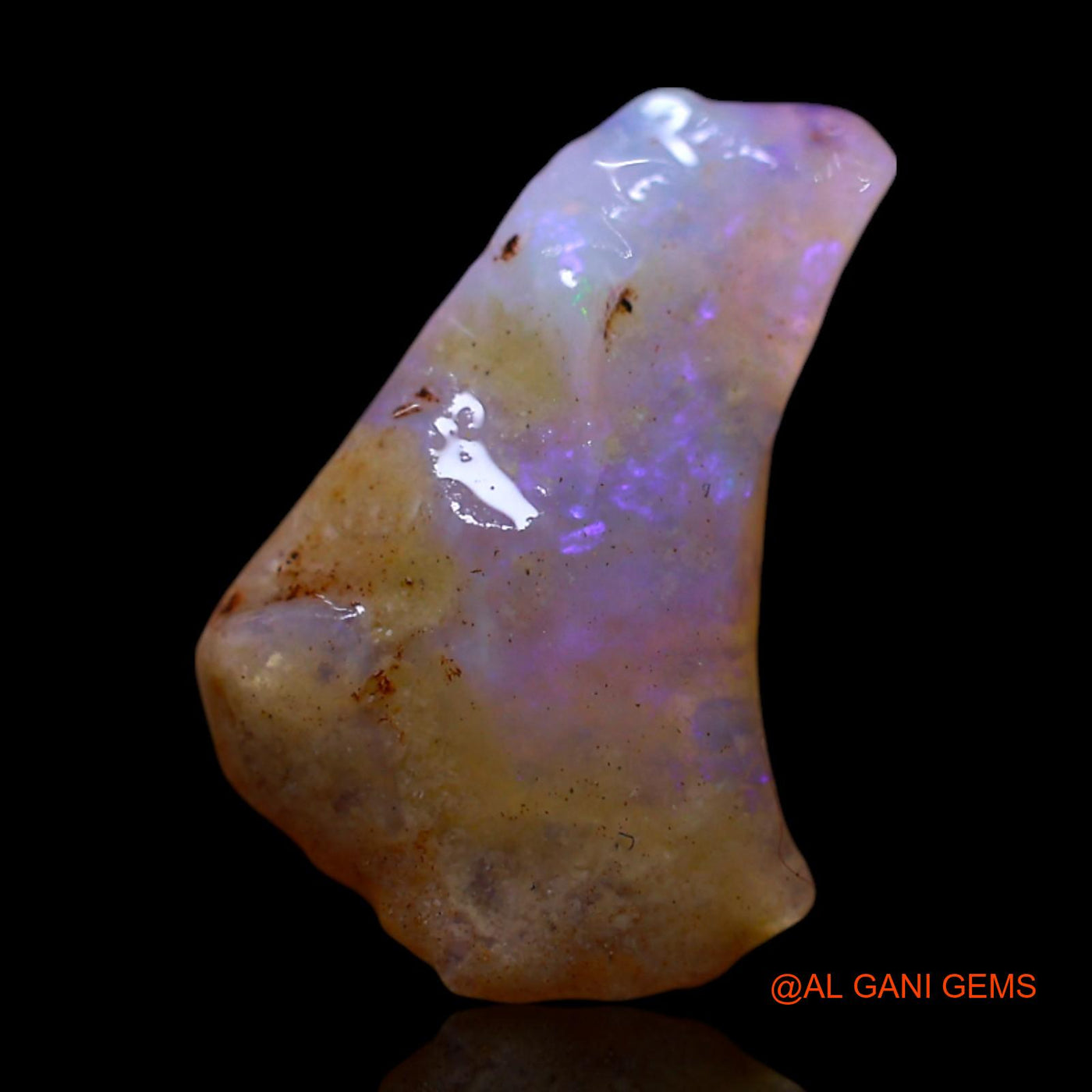 2.00 Cts Natural Australian Fire Opal Loose Gemstone Fancy Rough 14x9x4 mm RG-468