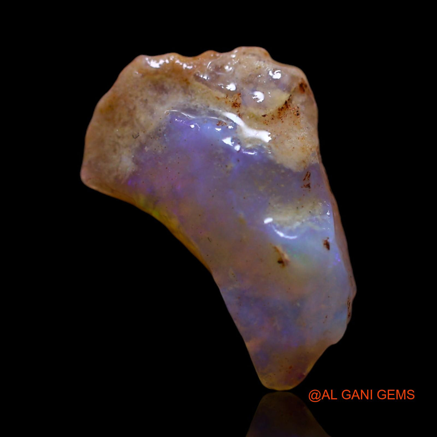 2.00 Cts Natural Australian Fire Opal Loose Gemstone Fancy Rough 14x9x4 mm RG-468