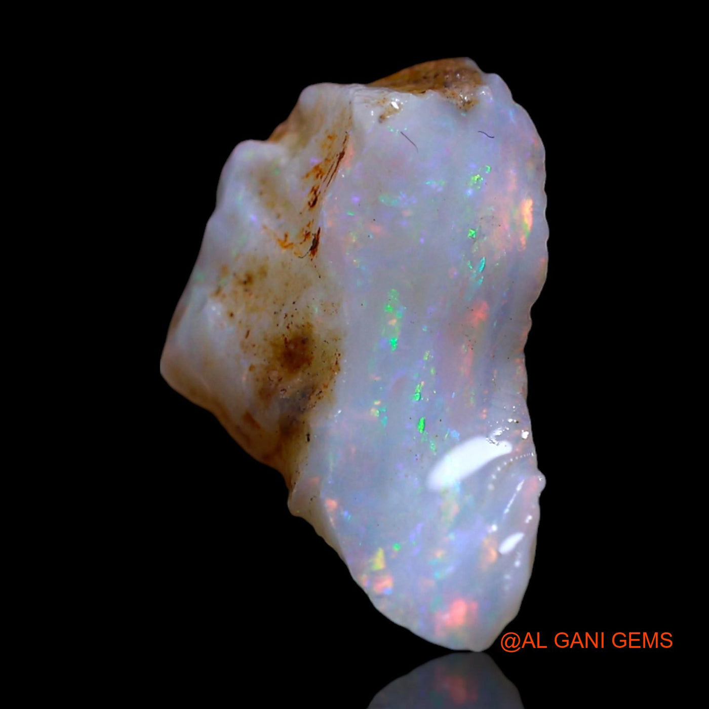 3.00 Cts Unheated Australian Fire Opal Loose Gemstone Fancy Rough Natural 15x11x4 mm RG-46