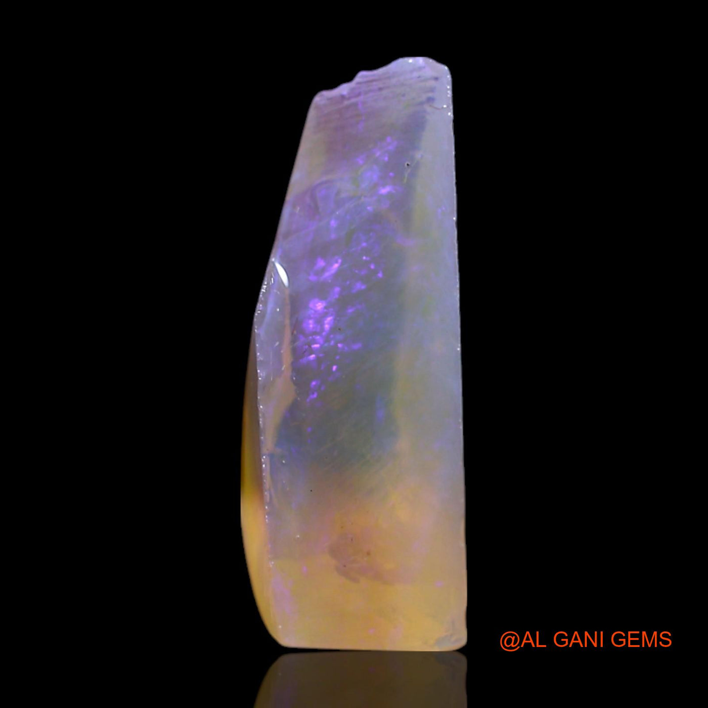 Natural Fire Opal Gemstone 2.00 Cts Loose Fancy Rough From Australia 14x6x4 mm RG-471