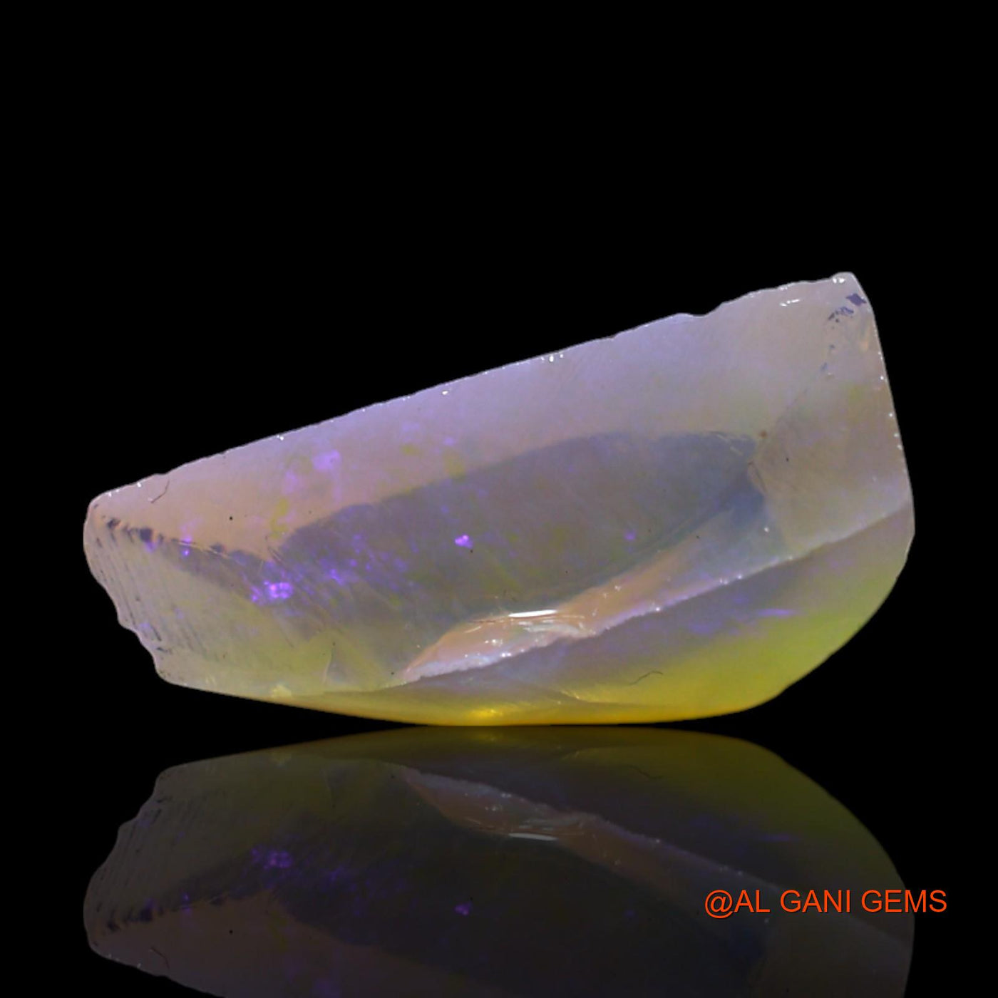 Natural Fire Opal Gemstone 2.00 Cts Loose Fancy Rough From Australia 14x6x4 mm RG-471