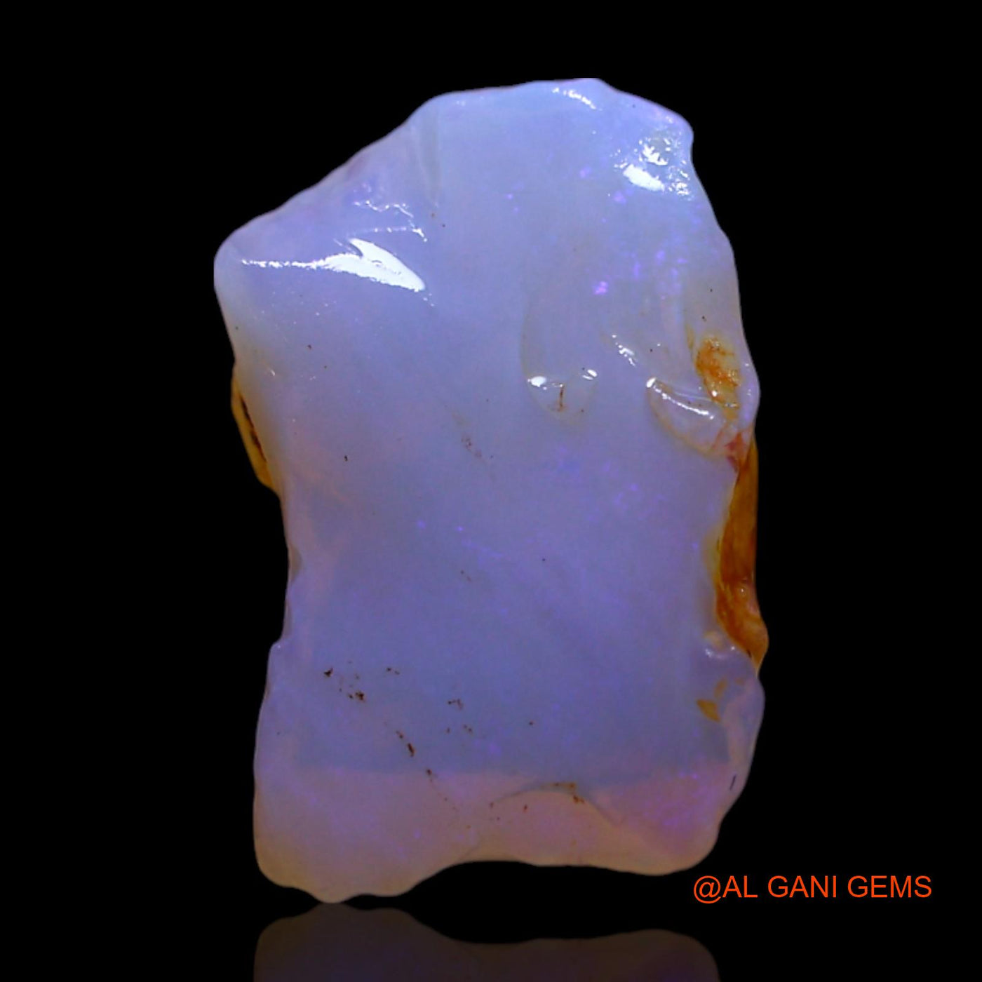 Natural Fire Opal Gemstone 3.00 Cts Loose Fancy Rough From Australia 13x8x3 mm RG-473