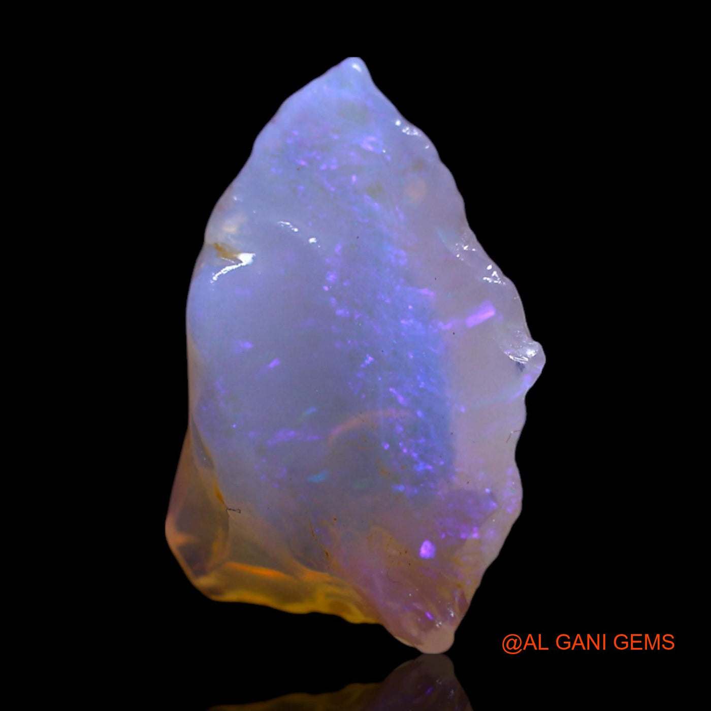 Natural Fire Opal Gemstone 3.00 Cts Loose Fancy Rough From Australia 13x10x5 mm RG-474