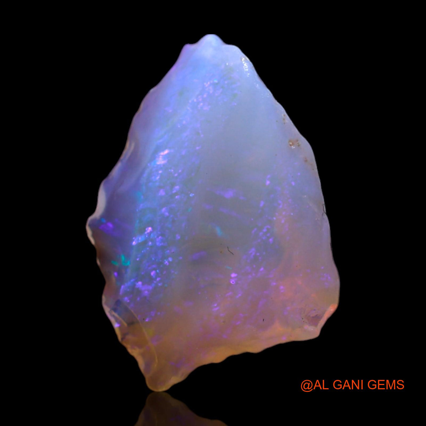 Natural Fire Opal Gemstone 3.00 Cts Loose Fancy Rough From Australia 13x10x5 mm RG-474
